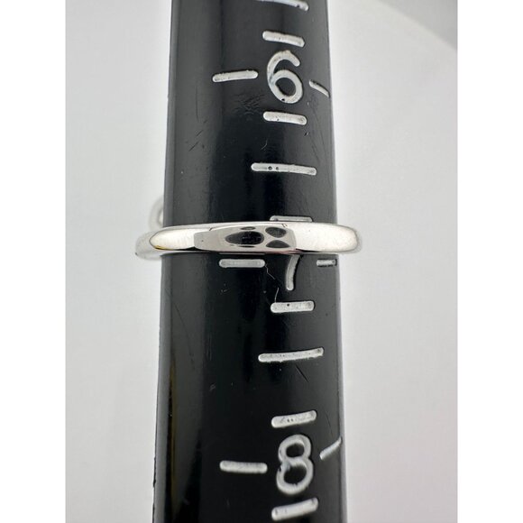 Natural Diamond Triple Heart Ring - Two Tone - Size 7.25 - Picture 11 of 16